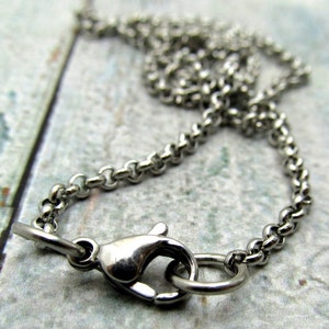 Black Stainless Steel Bracelet & Chain Set - 24 Inch Necklace With Matching Bracelet, Lobster Clasp