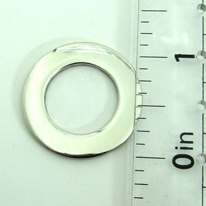 Round Washer Charm, Stainless Steel Pendant, Set of 2 SST Findings 30x30x2mm Cut Out Washer Stampable 018 image 5