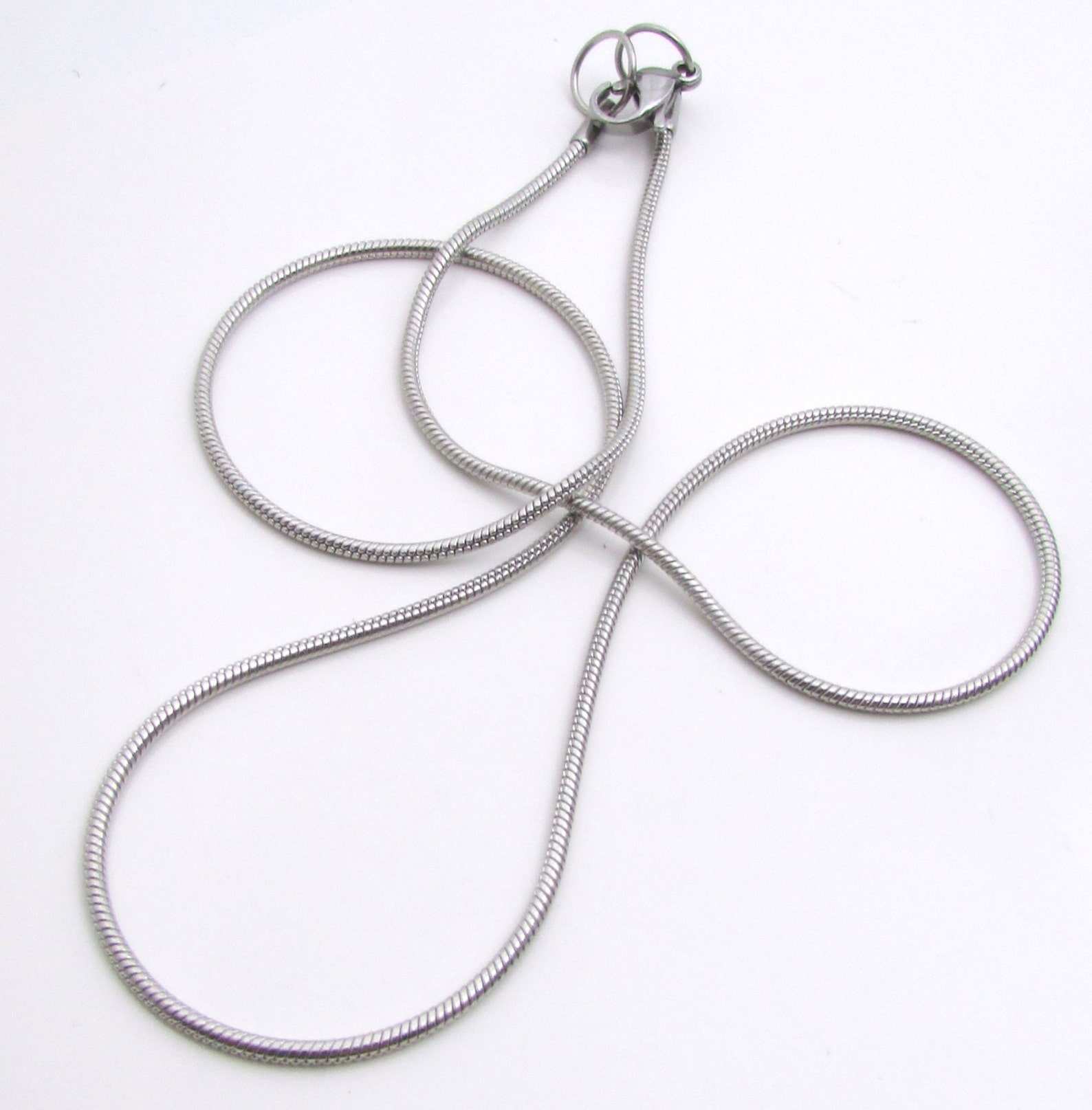 1.5mm Snake Chain Stainless Steel Necklace Chain 18 - Etsy