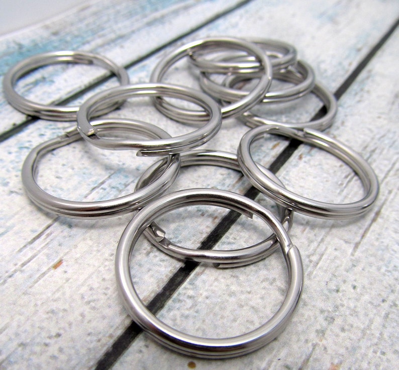 28mm Split Ring Stainless Steel Split Rings SST Findings Etsy