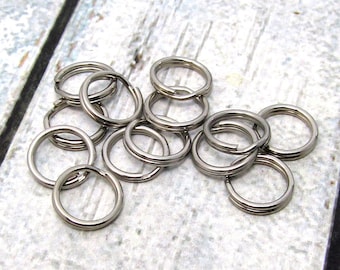 10mm Split Ring, Stainless Steel Split Rings, SST Findings 10mm, High Quality Split Rings, Stainless Steel Rings, Small Split Ring (094)