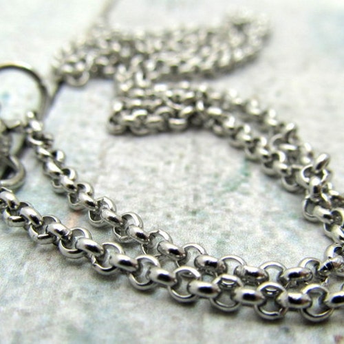 Stainless Steel Ballchain Necklace With Lobster Clasp Etsy