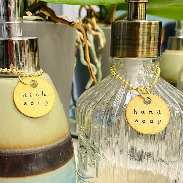 Soap and Lotion Label Dispenser Set Etsy