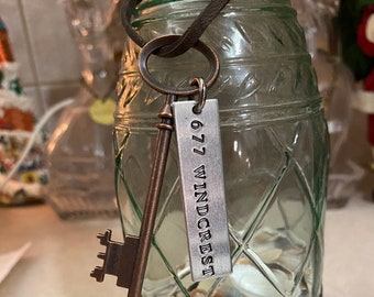 Thick Double Sided Brass Key Tag Labels Any Custom Text Super Quality ...