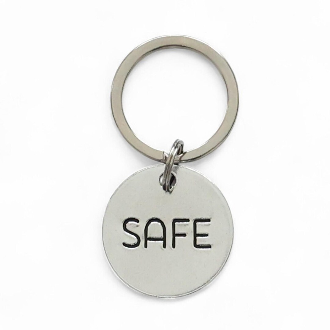 Key Chain Label Metal Safe Key Label Keychain - Silver-colored Aluminum Metal Tag With Small ...