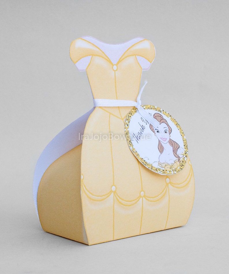 Goodie Box. Beautiful and Beast Princess Gift Box Favor Box