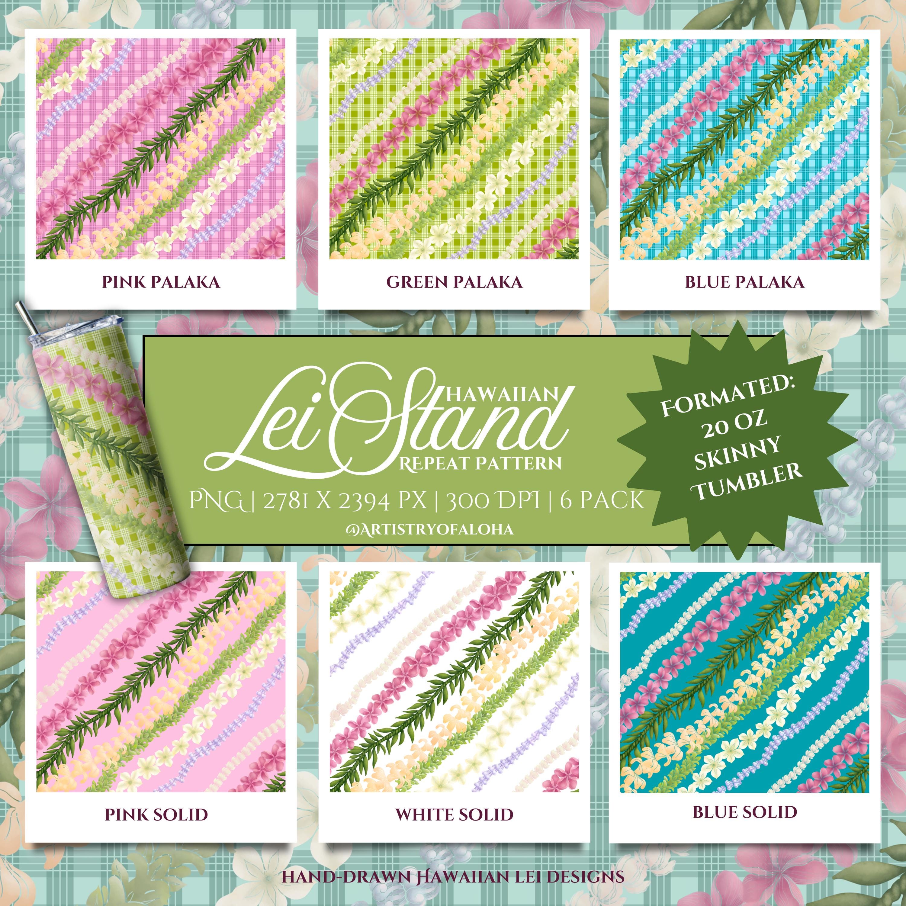 Pink and Green Lei - Etsy display picture 1