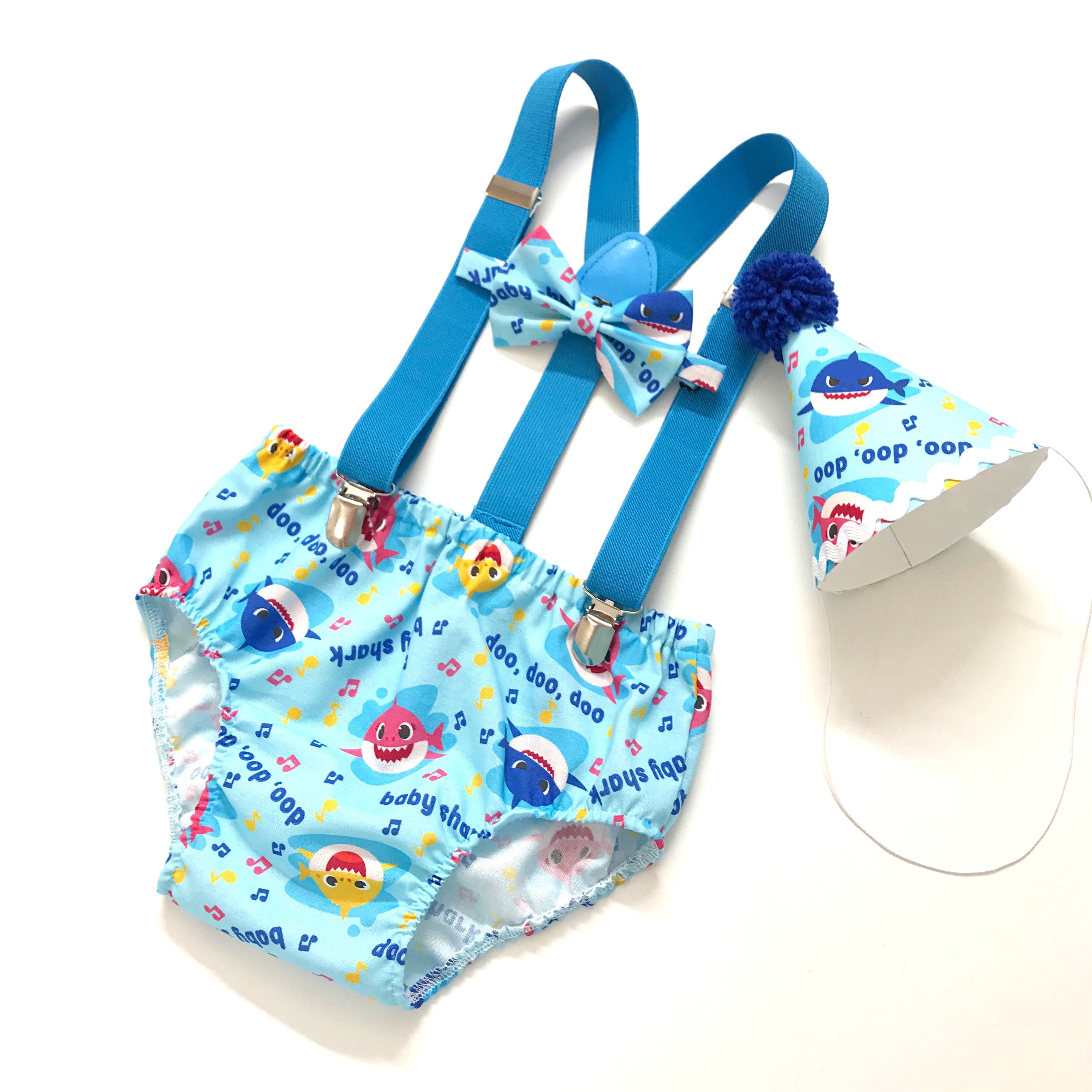 Baby Shark Cake Smash Outfit Boy Birthday Baby Shark Outfit 1 2