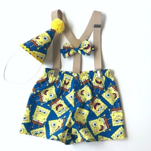 Traje De Cumpleanos De Bob Esponja Traje De Cumpleanos Del Etsy
