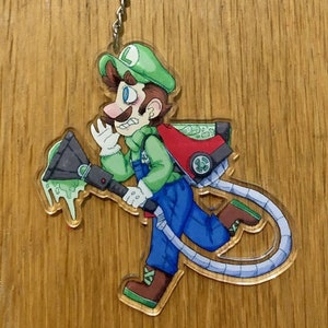 Luigi&#39;s mansion inspired acrylic Charm