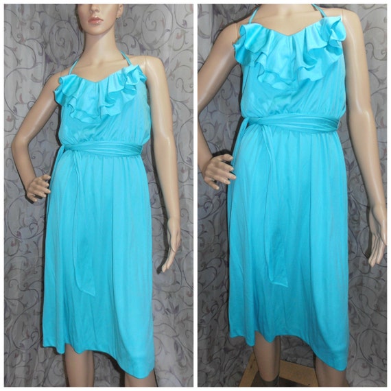 aqua summer dress