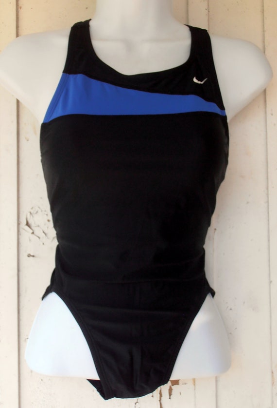 blue nike swimsuit