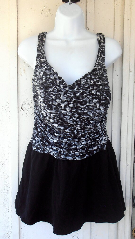 Black / White Swimsuit, 90s Swimwear, Cute, Unique, S… Gem