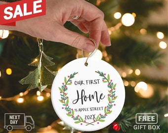 first home ornament / housewarming gift / Christmas ornament / new home ornament / our first home / first home / custom ornament / new home