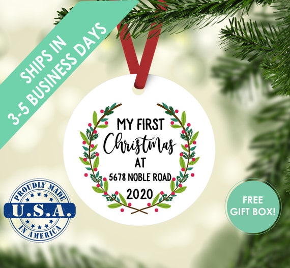First Home Ornament Housewarming Gift Christmas Ornament Etsy