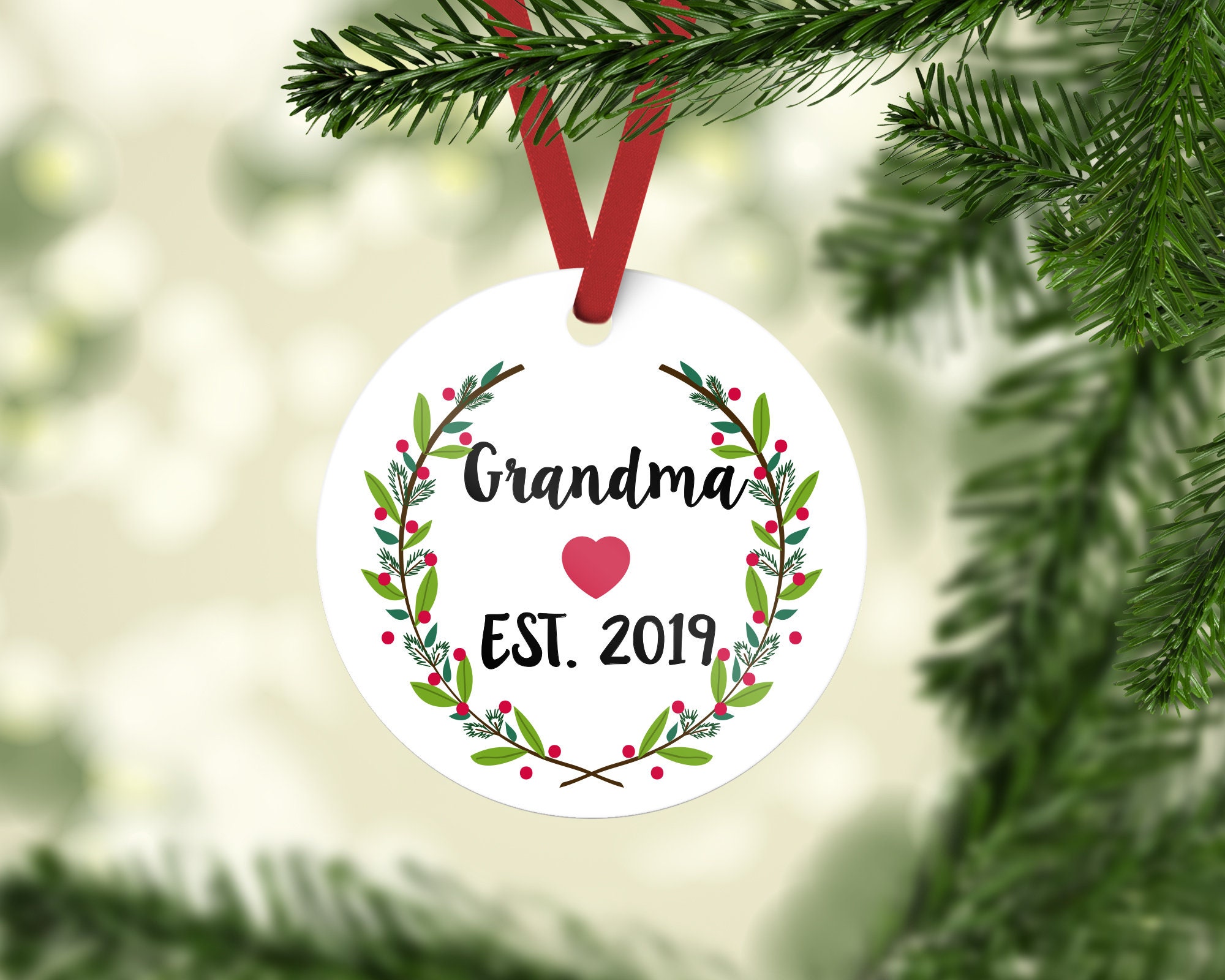 Customize Your Own! 1st Time Grandma 2018 Ornaments You Can Personalize