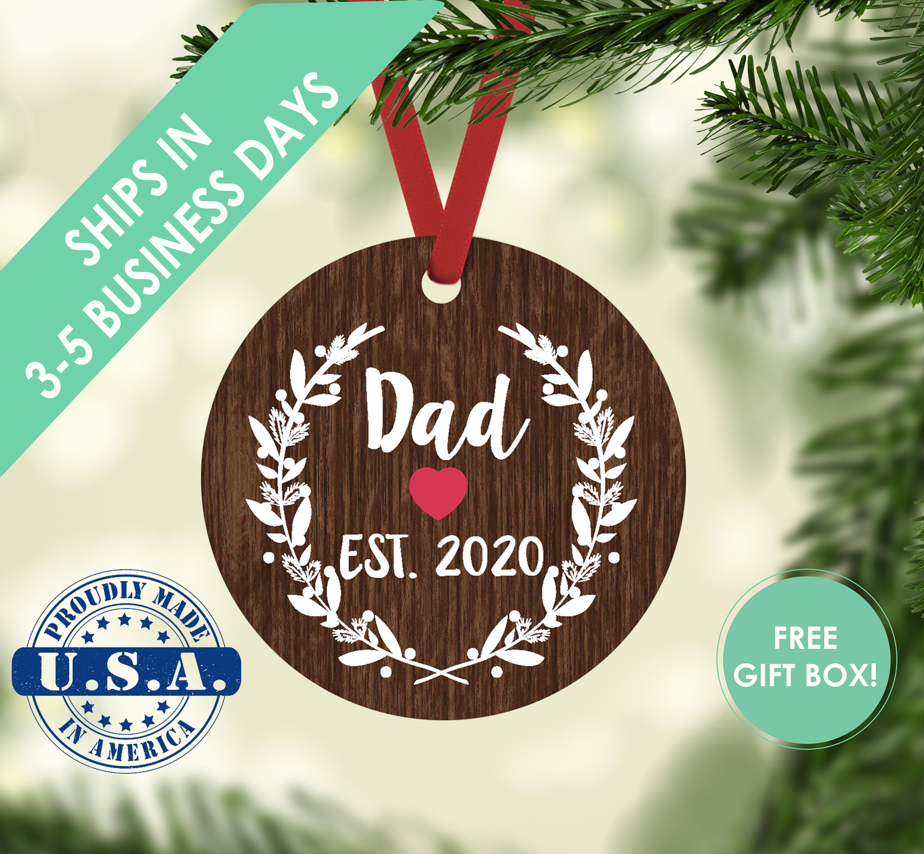 new dad christmas ornament