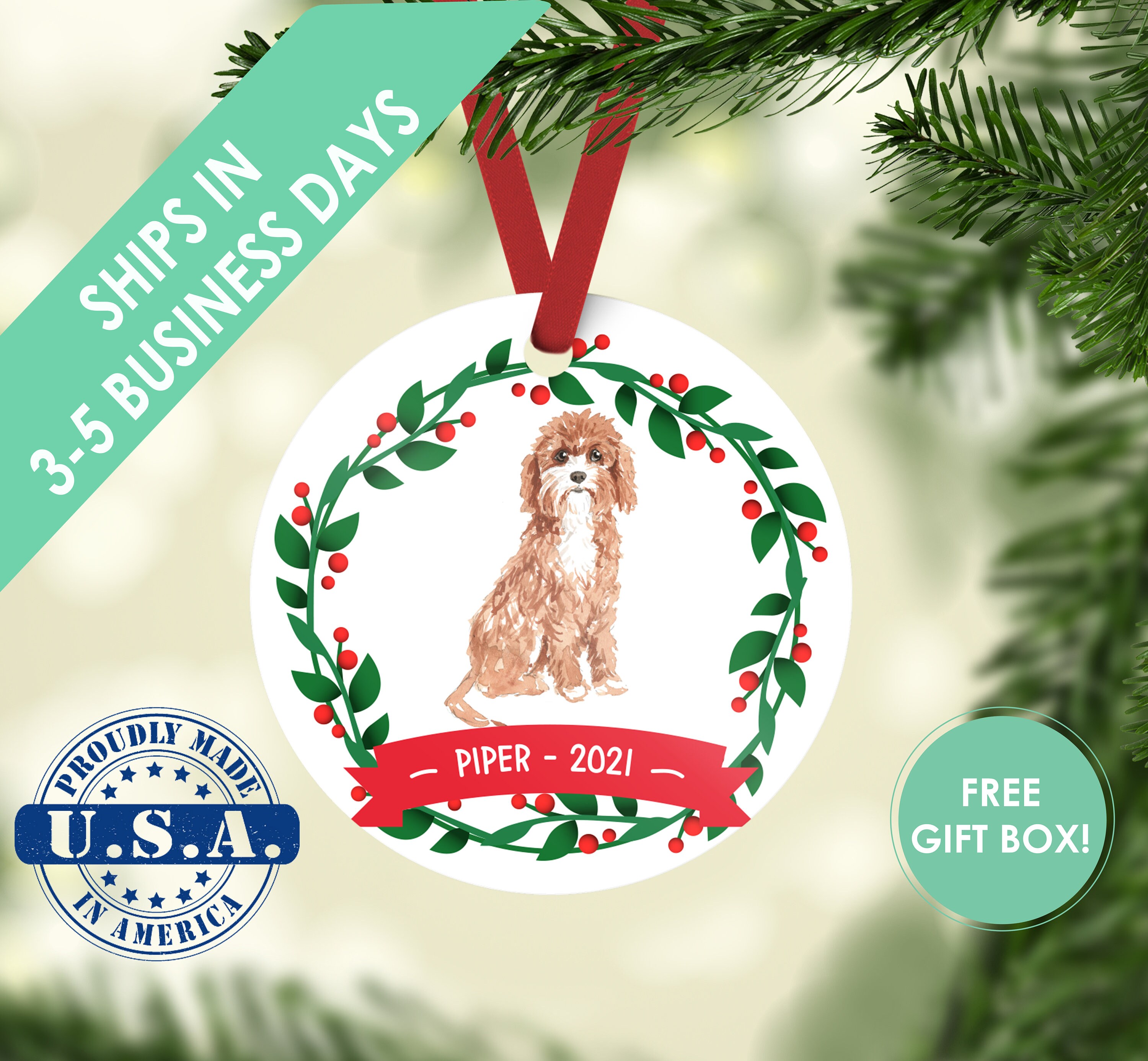 cavapoo ornament