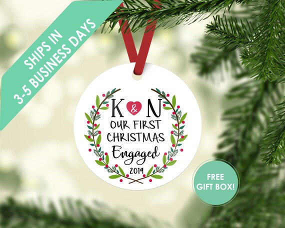 engagement gift ornament