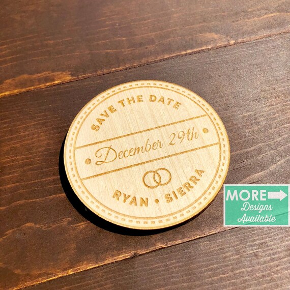 save the date wood