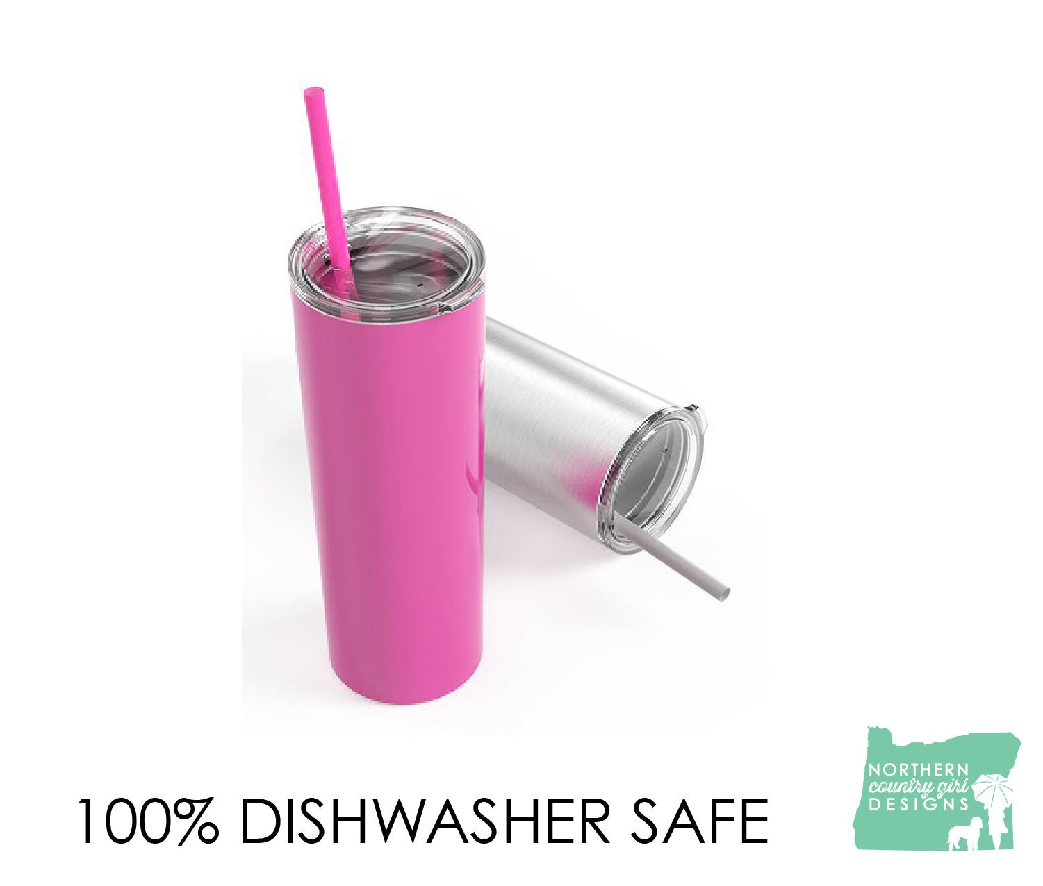 Pink Cherries 20oz Tumbler Dishwasher Safe Tumbler 