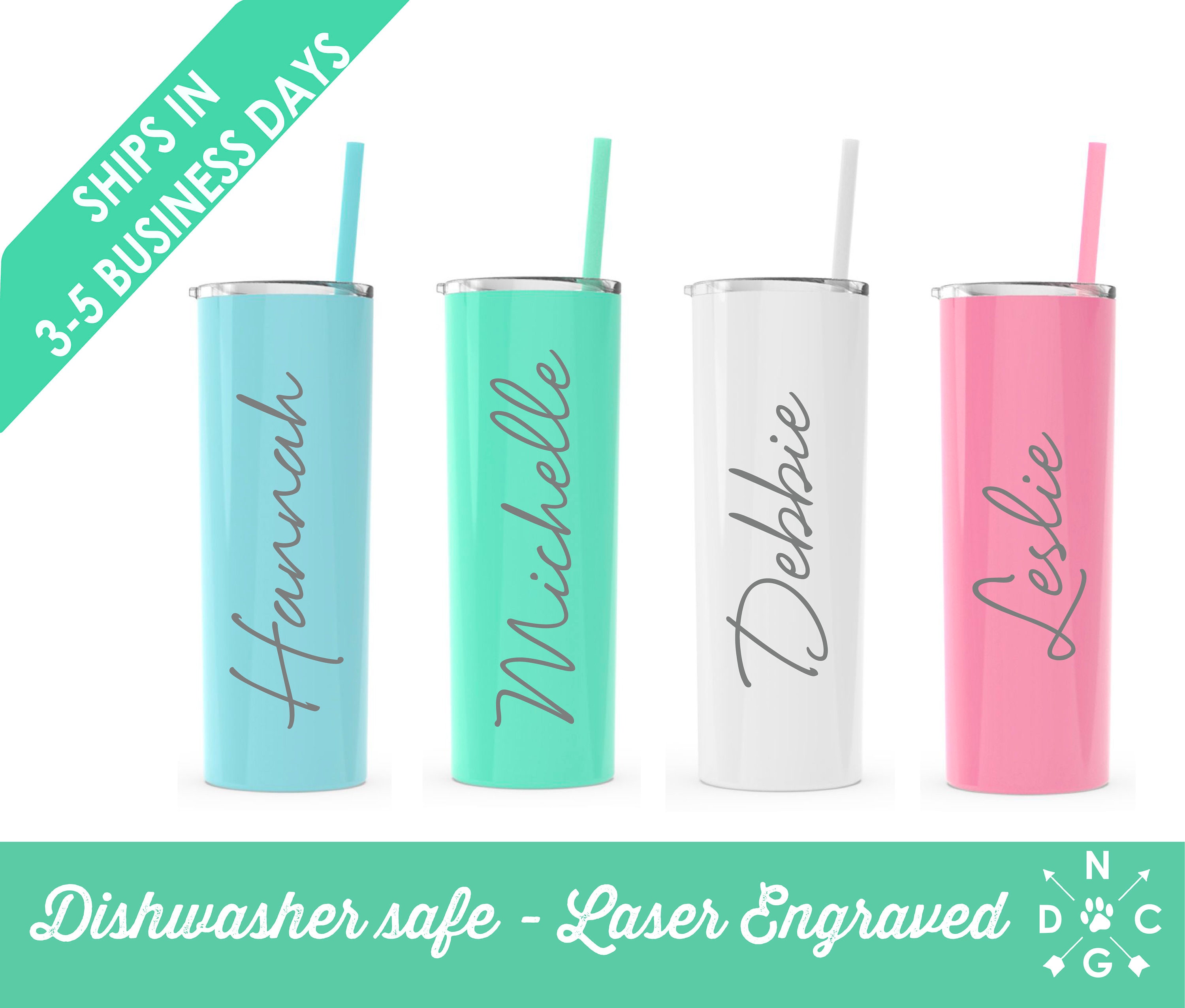 Personalized Engraved 40 oz Dishwasher Safe Tumbler