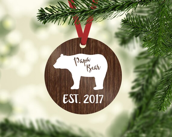 Papa Bear / Christmas Ornament / Mama Bear / Baby Bear / Etsy - Papa Bear / Christmas Ornament / Mama Bear / Baby Bear / Etsy