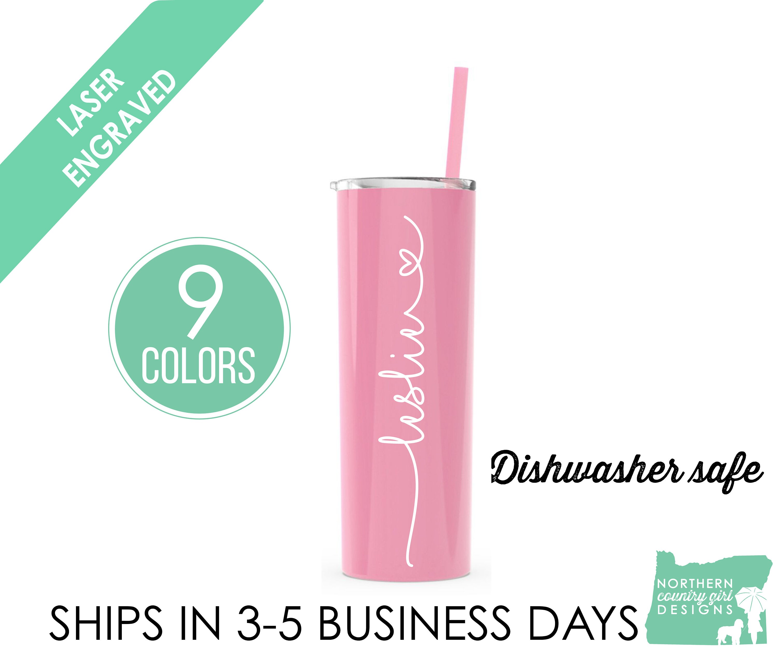 Skinny Steel Tumbler, Personalized Steel Tumbler, Stainless Steel