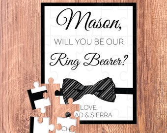 ring bearer puzzle / ring bearer / ring bearer gift / ring bearer proposal / puzzle / ask ring bearer / ring bearer card / will you be our