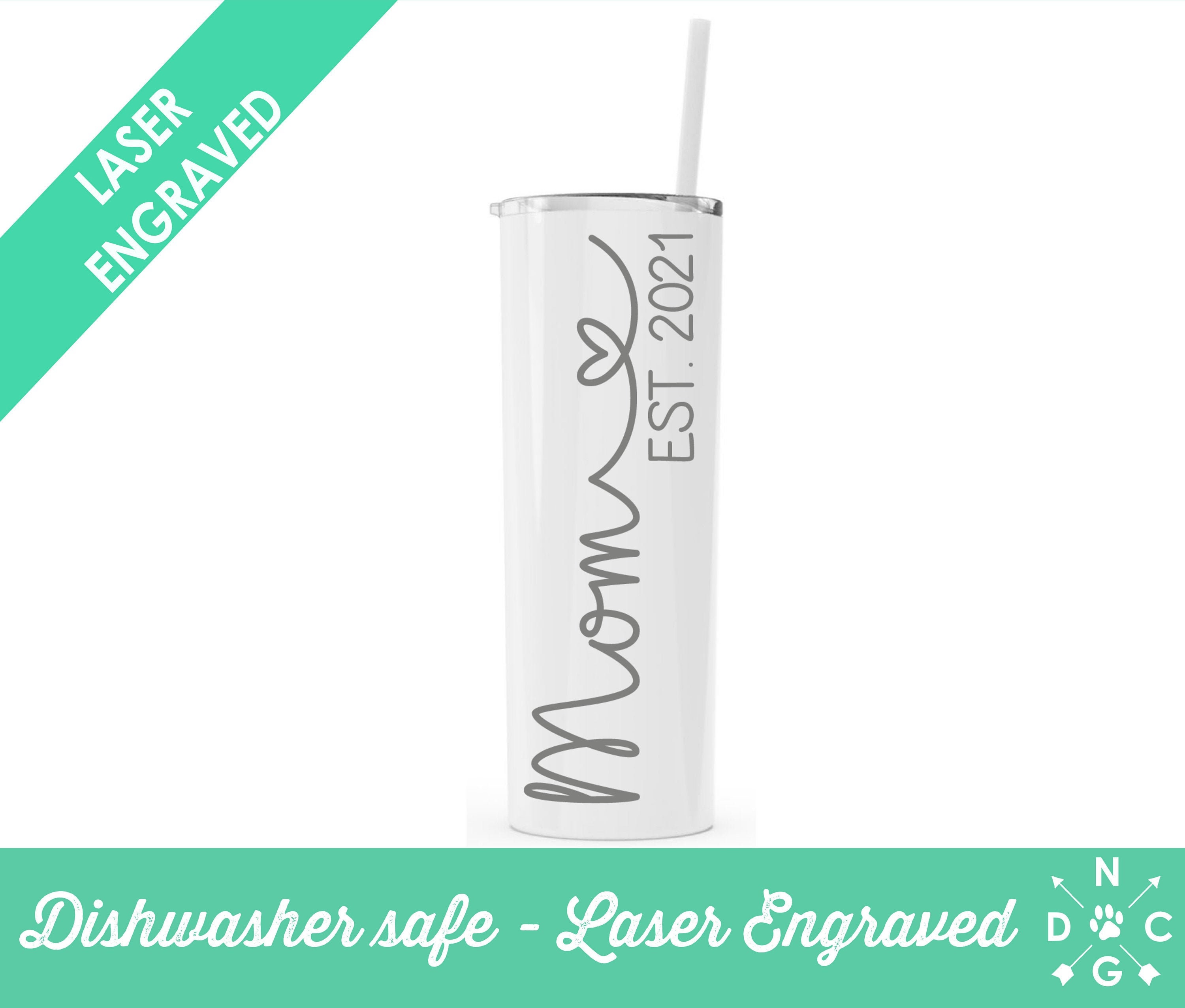 Personalized Tumbler with Straws