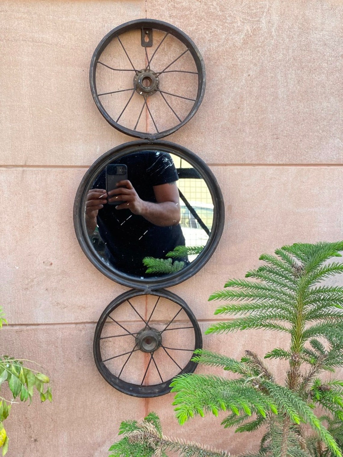 Alte Metall handgefertigtE Haus dekorative Eisen Fahrrad Rand | Etsy