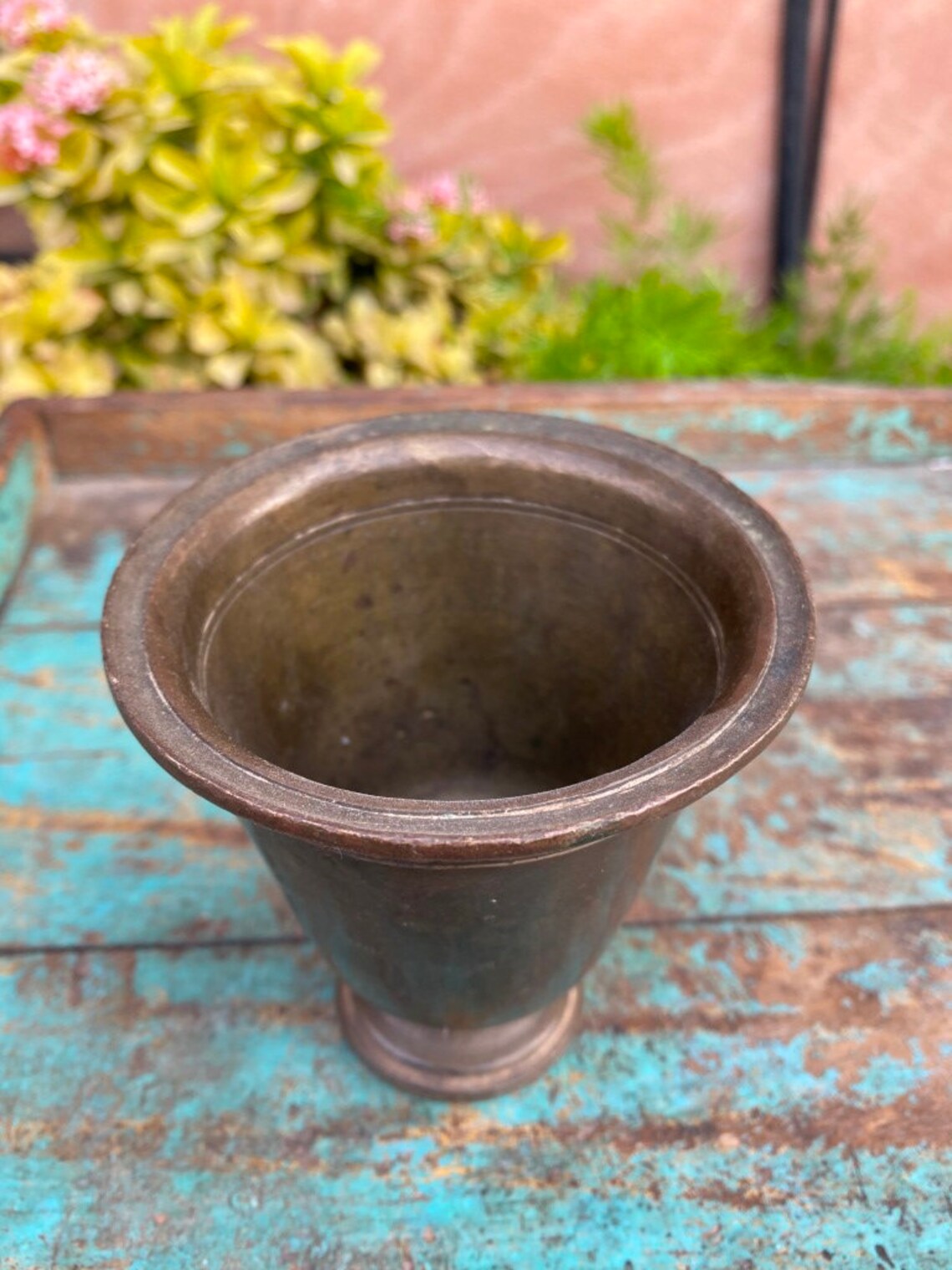 18th C Rare Antique Old Bronze North Indian Mughal Vase Cup Etsy