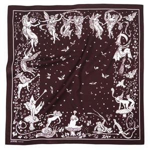 Fairy Ring Cotton Bandana – Book Lover Gift, Whimsical Scarf