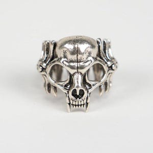 Cat Skull Bandana Ring - Metal | Scarf Slide | Style Accessory | Silver | Brass | Vintage Style | Unique | Hair Accessory | Fashion Gift