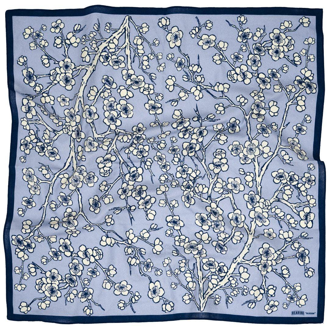 Floral Blossom Cotton Bandana - Book Inspired, Japanese Print - Etsy