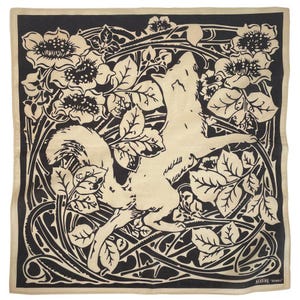 Bramble Bandana | Floral Fox Cotton Bandana – Book Inspired Fairytale Design