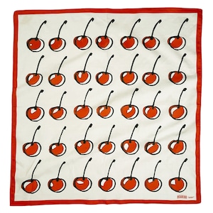 Cherry Bandana - Book Inspired 24" Cotton | Hair Scarf | Patterned | Mask | Booklover Gift | Fruit | Cotton | Cute | Pop