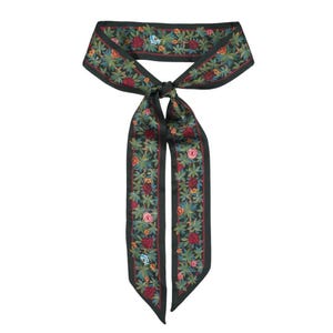 Trellis Skinny Scarf – Victorian Floral Ribbon, Book Inspired Accessory