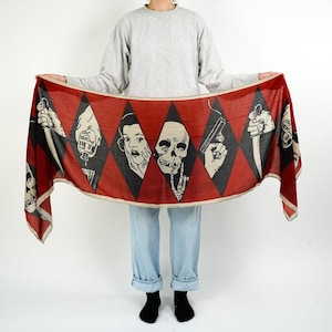 Murder Mystery Cotton Scarf – Gothic True Crime Booklover Gift