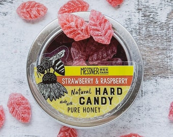 Strawberry & Raspberry Honey Hard Candy