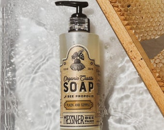 Organic Castile Soap with Bee Propolis - Plain and Simple