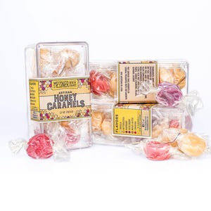 Artisan Honey Caramel Pack - 6 Flavors - Vanilla, Butterscotch, Brown Butter, Cinnamon, Raspberry, Huckleberry