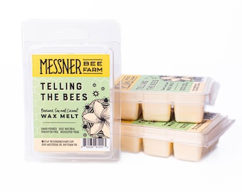 Cera derretida Telling the Bees: elaborada con soja, cera de abejas y coco. ¡Sin parafina!