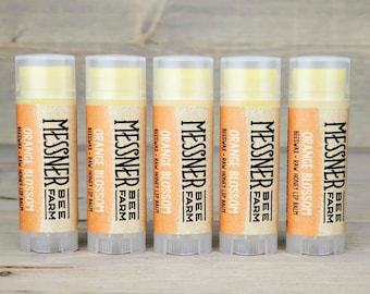 Orange Blossom - Raw Honey and Beeswax Lip Balm