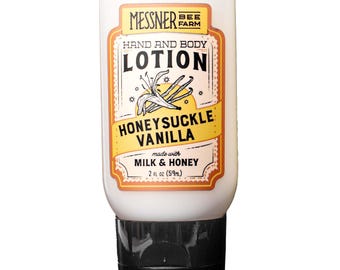 Honeysuckle Vanilla Bean - Milk and Honey Lotion - 2oz Travel