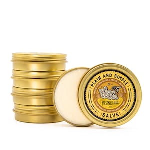 Hands and feet salve - Plain and Simple - made with Beeswax and Royal Jelly - 2oz