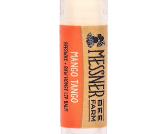 Mango Tango Lip Balm - Raw Honey and Beeswax Lip Balm