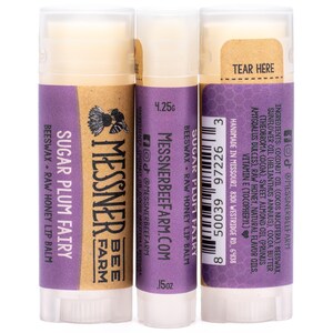 Sugar Plum Fairy - Raw Honey and Beeswax Lip Balm image 2