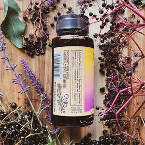 Lavender Elderberry Infused Honey / Fruity and Floral / 10oz image 4