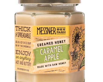 9oz / Caramel Apple Creamed Honey /  Kansas City